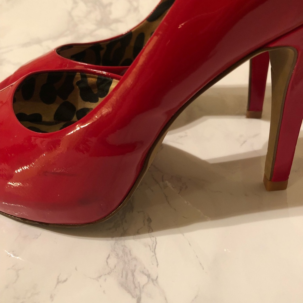 Jessica Simpson Red Patent Leather Pumps 👠💋❤️ - Picture 4 of 8